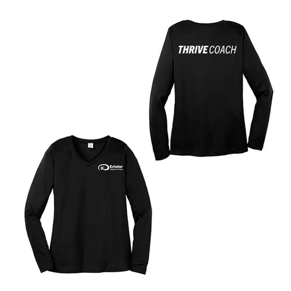 Echelon Ladies Thrive Coach Long Sleeve V-Neck Tee